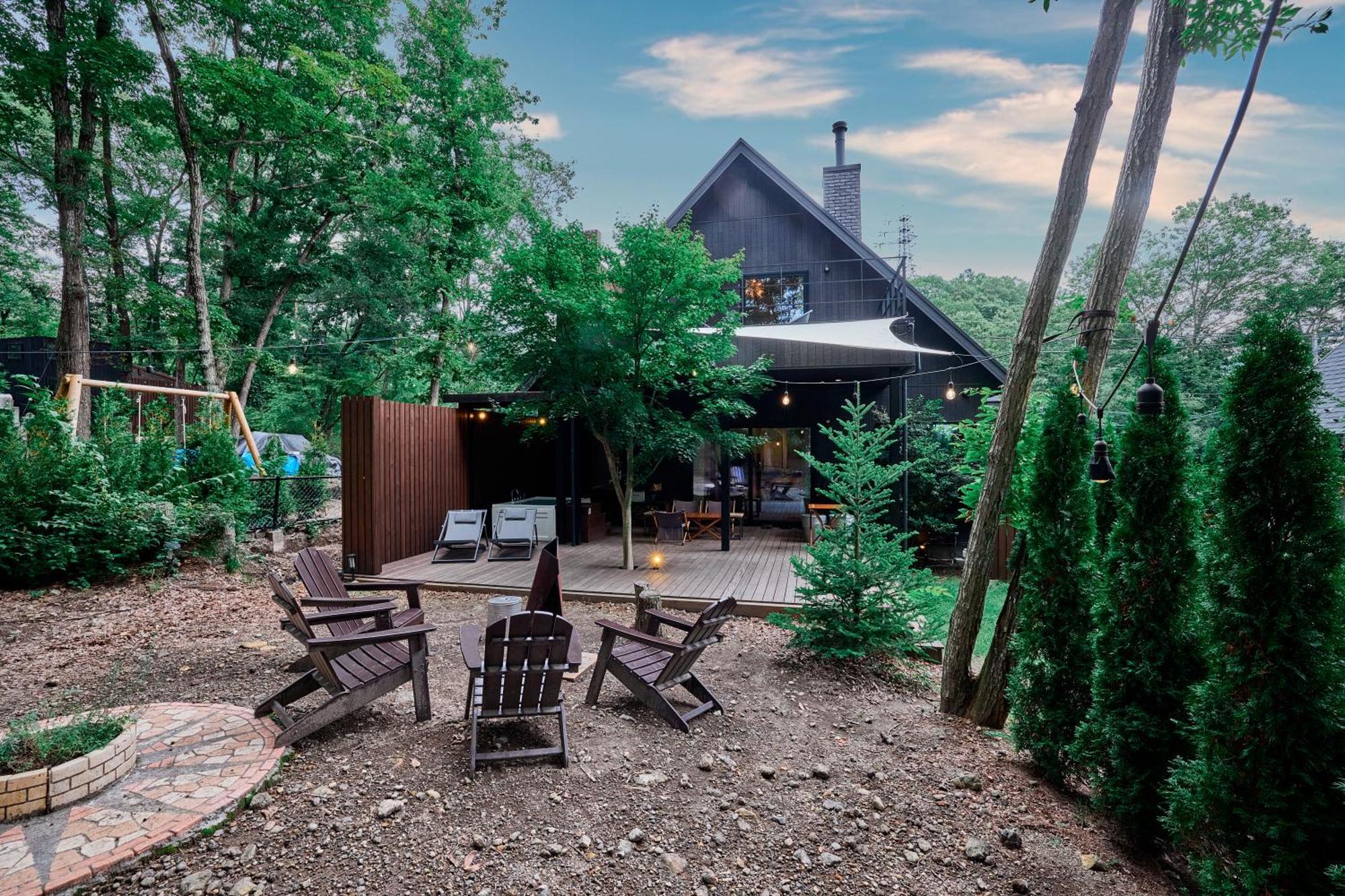 Sauna Forest Cabin 軽井沢 御代田　Mori-Asobi Oiwake Eksteriør bilde